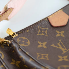 Louis Vuitton Multi-pochette Monogram Pink Strap