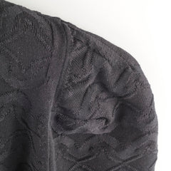 Chanel Black Cotton Cardigan Size 42