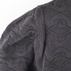Chanel Black Cotton Cardigan Size 42