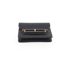 Hermes Roulis Slim Cheve Belt Bag Wallet Pouch Black