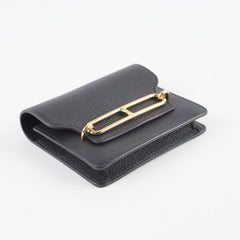 Hermes Roulis Slim Cheve Belt Bag Wallet Pouch Black