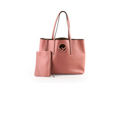 Fendi F Shopping Tote Salmon Pink
