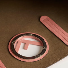 Fendi F Shopping Tote Salmon Pink