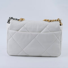 Chanel 19 White Small Flap