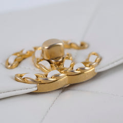 Chanel 19 White Small Flap