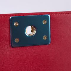 Chanel Old Medium Boy Red Chevron