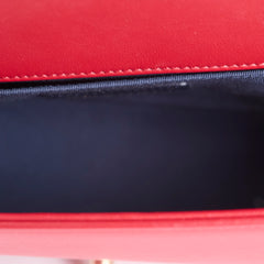 Chanel Old Medium Boy Red Chevron