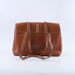Celine Medium Soft 16 Shoulder Bag Brown Calfskin