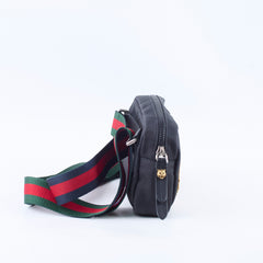 Gucci Tiger Embroider Messenger Black Techno Canvas bag