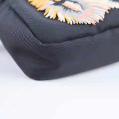 Gucci Tiger Embroider Messenger Black Techno Canvas bag