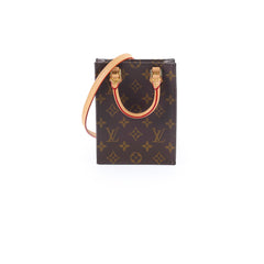 Louis Vuitton Petit Sac Plat Monogram Canvas Brown