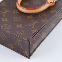 Louis Vuitton Petit Sac Plat Monogram Canvas Brown