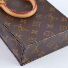 Louis Vuitton Petit Sac Plat Monogram Canvas Brown