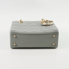 Christian Dior Lady Dior Small Patent Grey