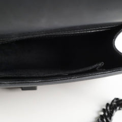 Dior Small Ultra Matte Calfskin Studded Diorama Flap Black