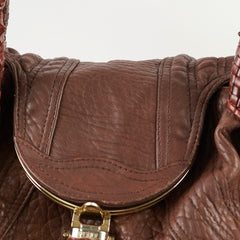 Fendi Brown Nappa Leather Spy Bag