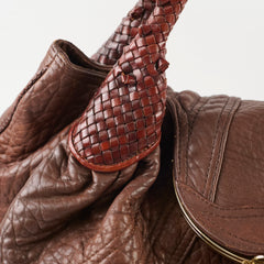 Fendi Brown Nappa Leather Spy Bag