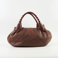 Fendi Brown Nappa Leather Spy Bag