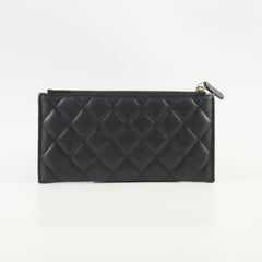 Chanel Bill Pouch Wallet Caviar Black