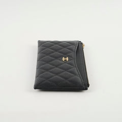 Chanel Bill Pouch Wallet Caviar Black
