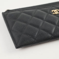 Chanel Bill Pouch Wallet Caviar Black