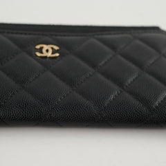 Chanel Bill Pouch Wallet Caviar Black