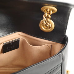 Gucci Small GG Marmont Matelasse Shoulder Bag Black