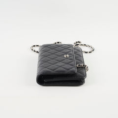 Chanel Black Caviar Wallet on Chain Magnet Closure 31 Series