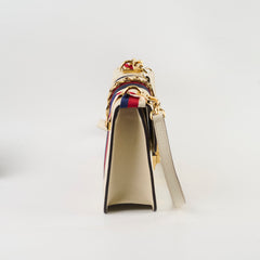 Gucci Sylvie Small Leather Gold Bee & Star Shoulder bag Ivory