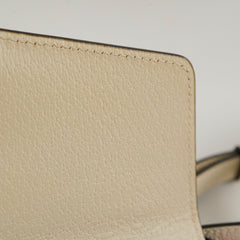 Gucci Sylvie Small Leather Gold Bee & Star Shoulder bag Ivory