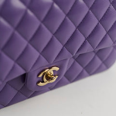 Chanel Medium Classic Flap Caviar Purple