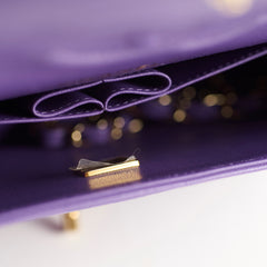 Chanel Medium Classic Flap Caviar Purple