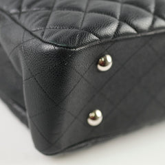 Chanel Paris-Edinburgh Quilted Flap Tote Black Caviar