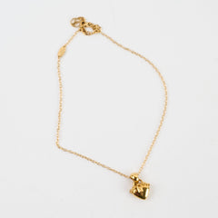 Louis Vuitton Heart Lock Pendant Gold Costume Jewellery