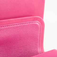 Chanel M/L Classic Flap Chevron Lambskin Fuchsia