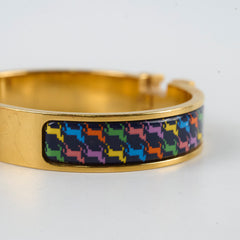 Hermes Clic H Bracelet Houndstooth PM