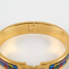 Hermes Clic H Bracelet Houndstooth PM