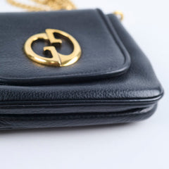 Gucci Small 1973 with Chain Bag Black