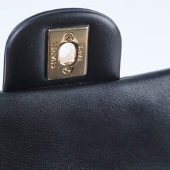 Chanel Mini Rectangular with Top Handle Black GHW Microchipped