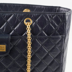 Chanel Navy Reissue Tote Bag