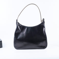 Prada Metal Handle Shoulder Bag