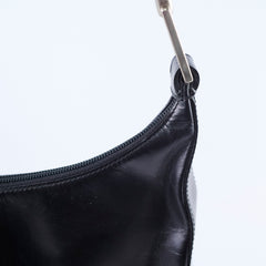 Prada Metal Handle Shoulder Bag