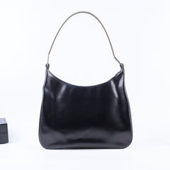 Prada Metal Handle Shoulder Bag