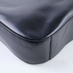 Prada Metal Handle Shoulder Bag