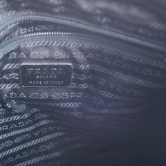 Prada Metal Handle Shoulder Bag