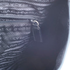 Prada Metal Handle Shoulder Bag