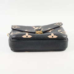 Louis Vuitton Pochette Metis Bicolour Monogram Black/Beige