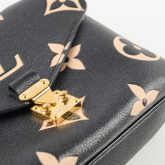 Louis Vuitton Pochette Metis Bicolour Monogram Black/Beige