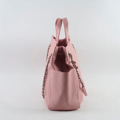 Deal of The Week - Chanel Small CC Pocket Pink Tote Caviar Leather SHW