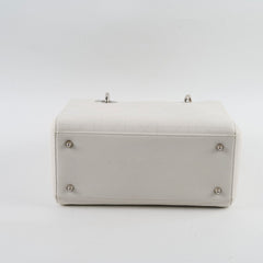 Christian Dior Medium Lady Dior White